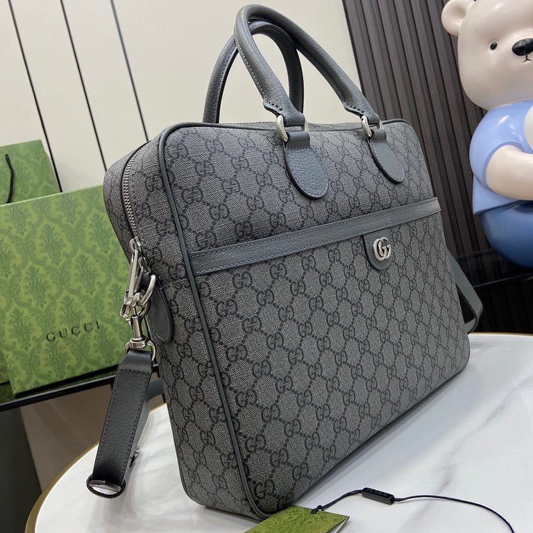 Gucci Ophidia GG Supreme Briefcase Grey - 9