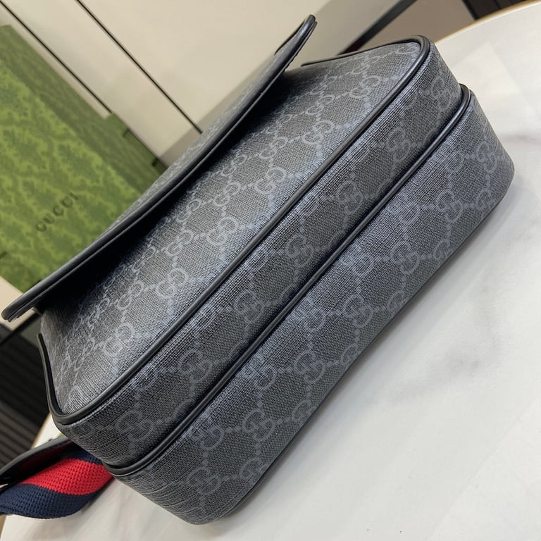 Gucci GG Supreme Small Messenger Bag Black - 7
