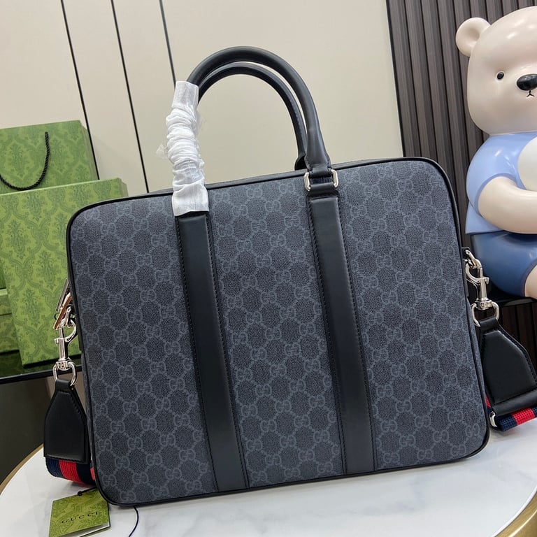 Gucci GG Supreme Briefcase Black - 8