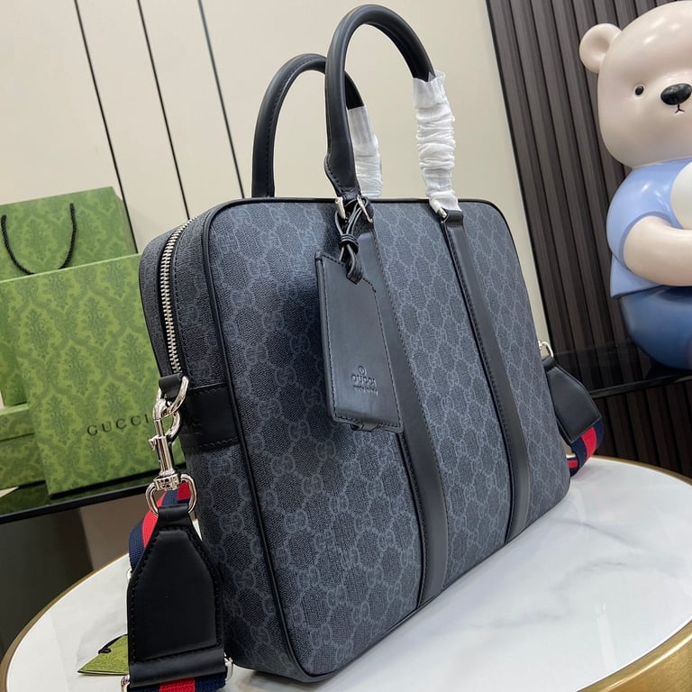 Gucci GG Supreme Briefcase Black - 9