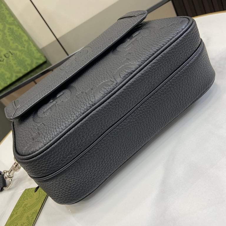 Gucci Jumbo GG Small Messenger Bag Black - 7