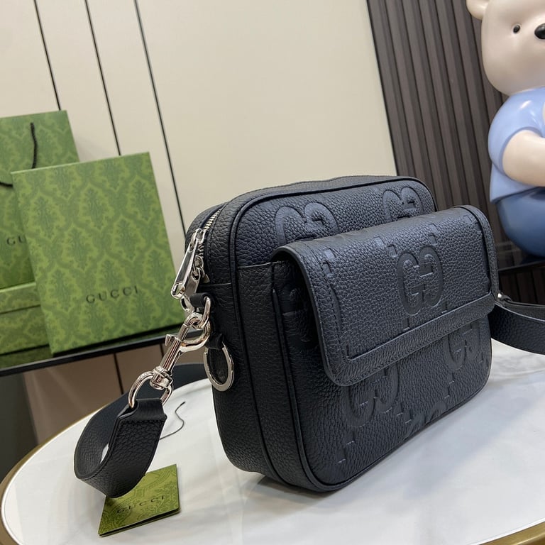 Gucci Jumbo GG Small Messenger Bag Black - 9