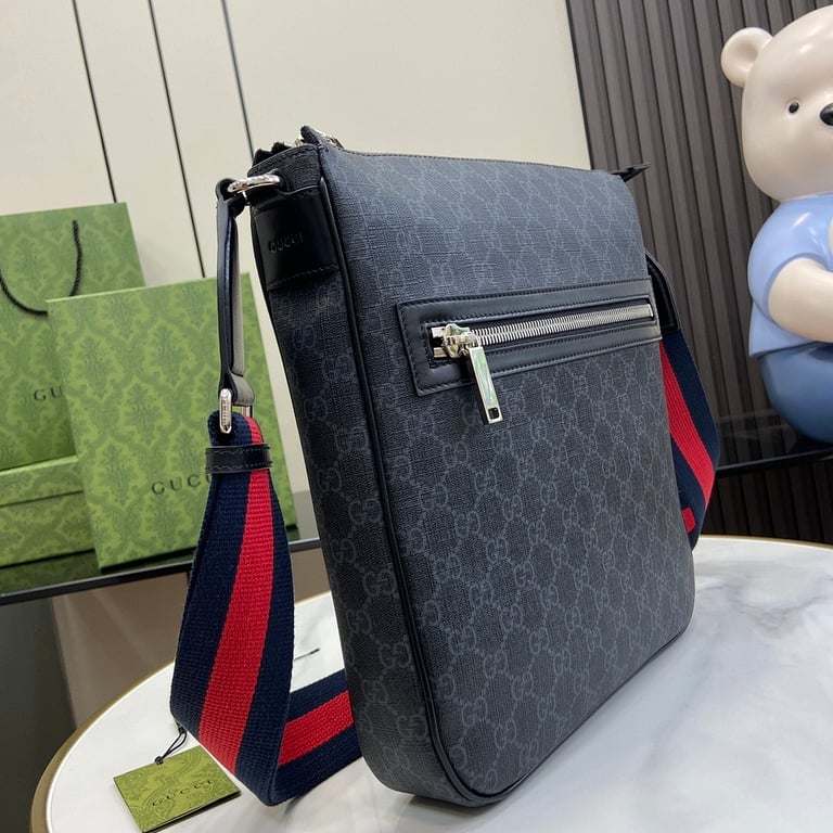 Gucci GG Supreme Messenger Bag Black - 9