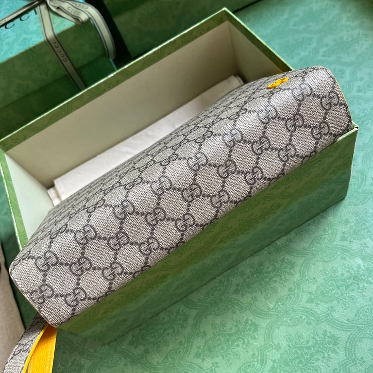 Gucci GG Supreme Clutch 768255 Beige Yellow - 8