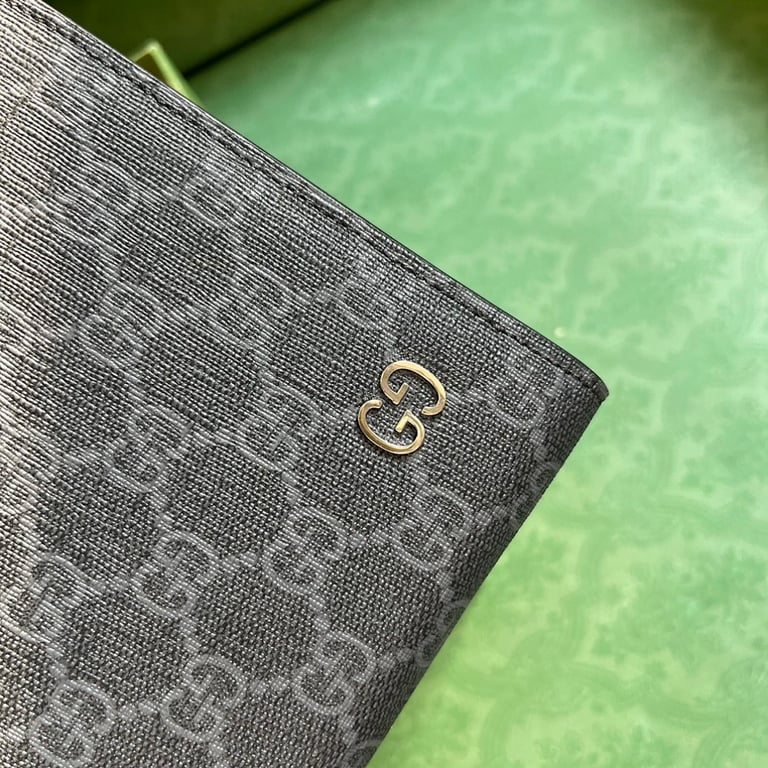 Gucci GG Supreme Pouch 768255 Grey Black - 6