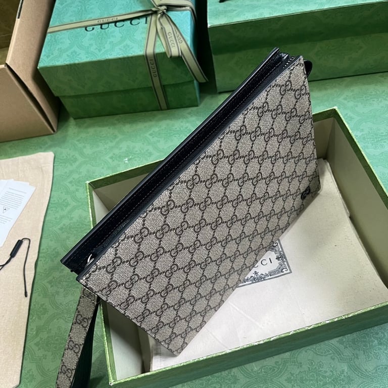 Gucci GG Supreme Pouch 768255 Beige/Ebony - 4