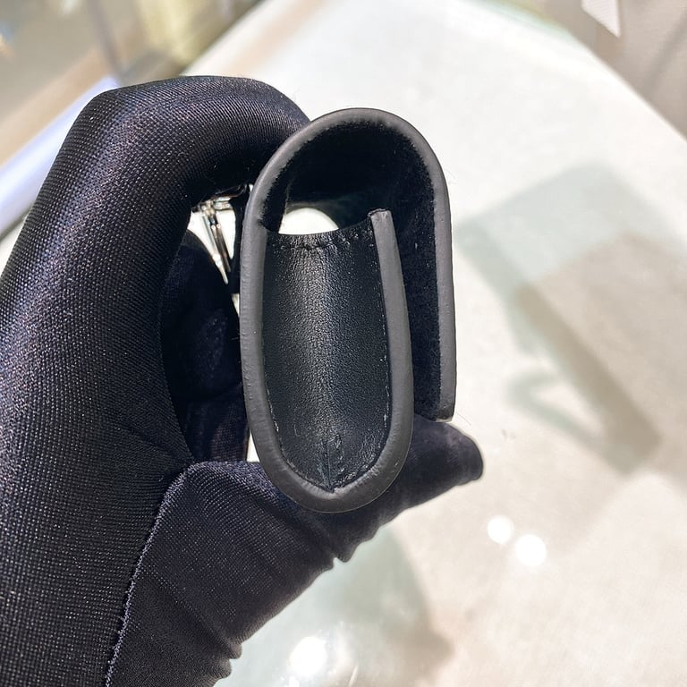 Prada Saffiano Leather Earphone Case Black - 5