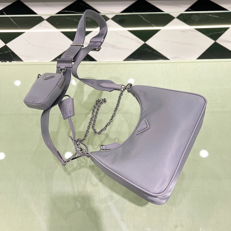 Prada Re-Edition 2005 Re-Nylon Bag Wisteria - 5