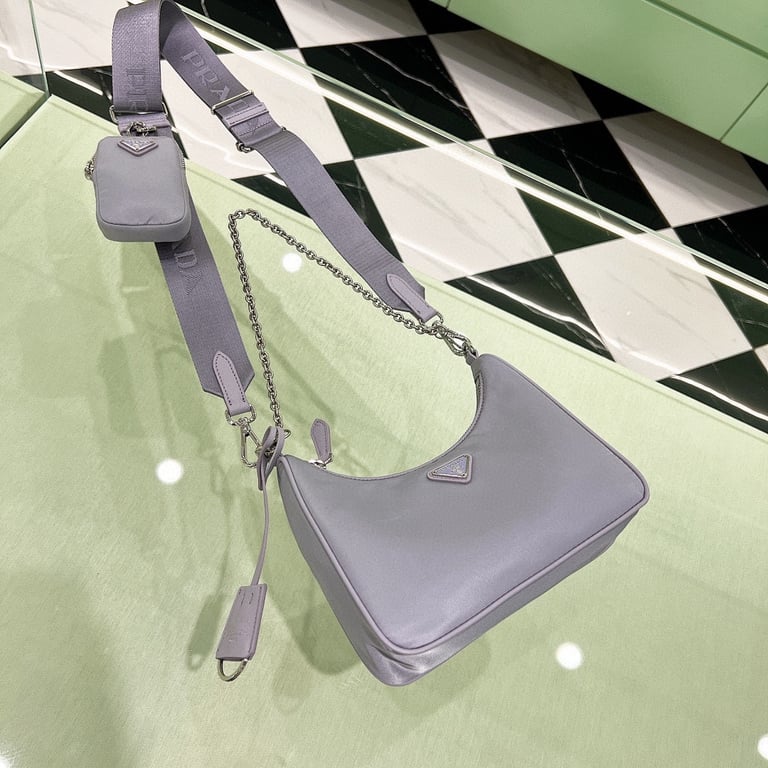 Prada Re-Edition 2005 Re-Nylon Bag Wisteria - 8