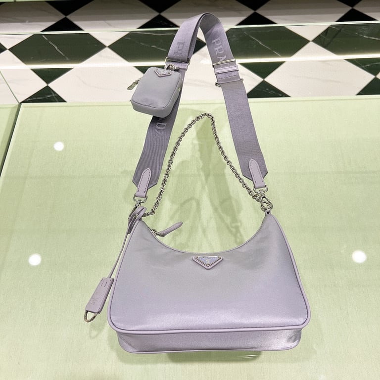 Prada Re-Edition 2005 Re-Nylon Bag Wisteria - 9