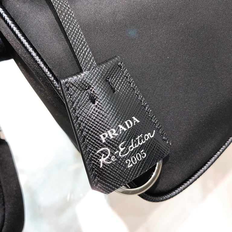 Prada Re-Edition 2005 Nylon Bag Black 1BH204 - 5