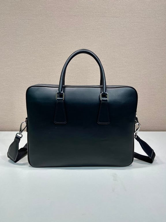Prada 2VE368 Leather Briefcase Black - 7