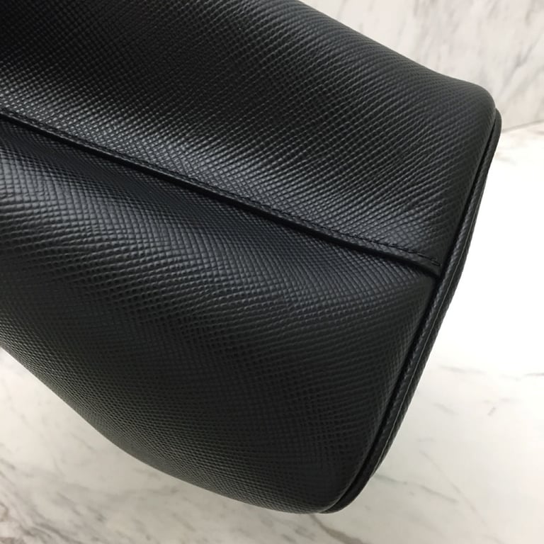 Prada 1BG775 Double Bag Black Red - 7