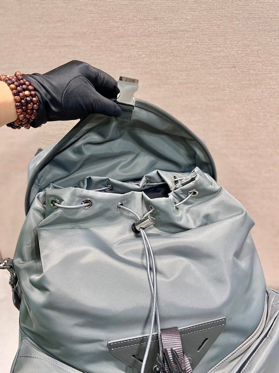 Prada 2VZ108 Nylon Backpack Grey - 4