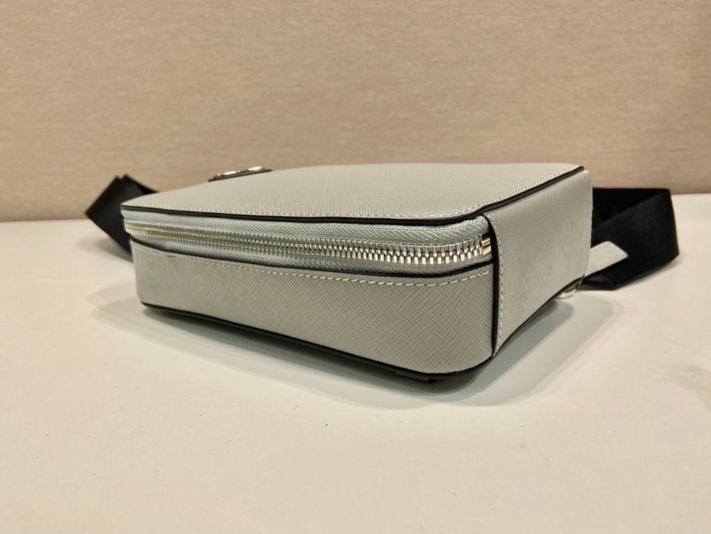 Prada 2VZ106 Saffiano Leather Sling Bag Grey - 4