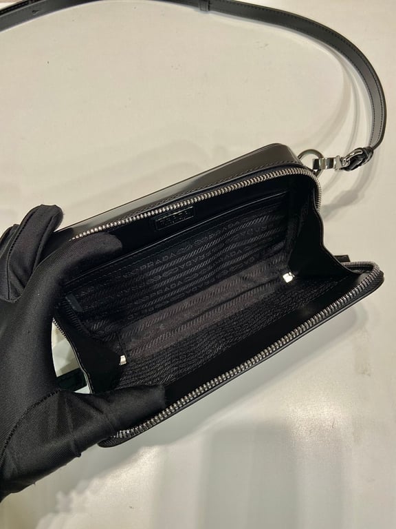 Prada Brique 2VH173 Crossbody Bag Black - 3