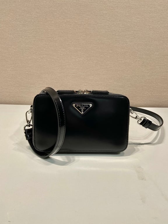 Prada Brique 2VH173 Crossbody Bag Black - 9