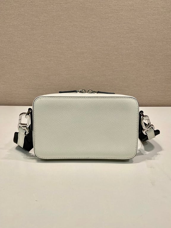 Prada Brique Saffiano Leather Bag White - 6