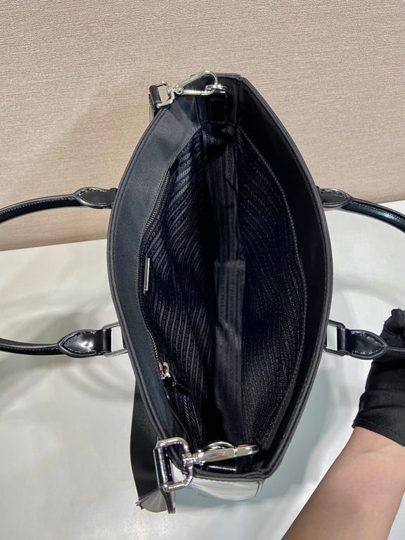 Prada Re-Nylon and Leather Tote Bag 2VG115 - 3