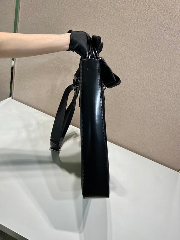 Prada Re-Nylon and Leather Tote Bag 2VG115 - 4