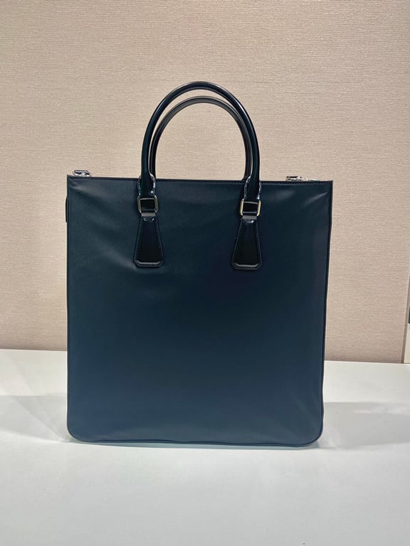 Prada Re-Nylon and Leather Tote Bag 2VG115 - 6