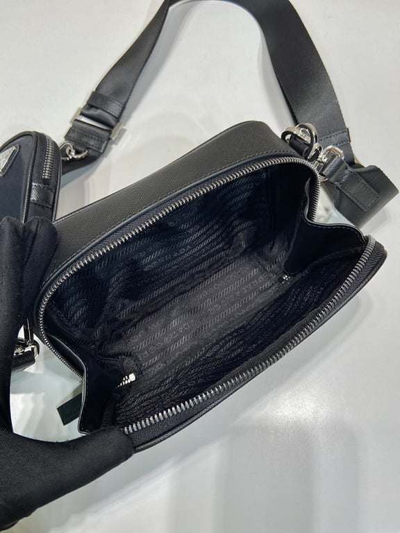 Prada 2VH070 Saffiano & Nylon Crossbody Bag - 3