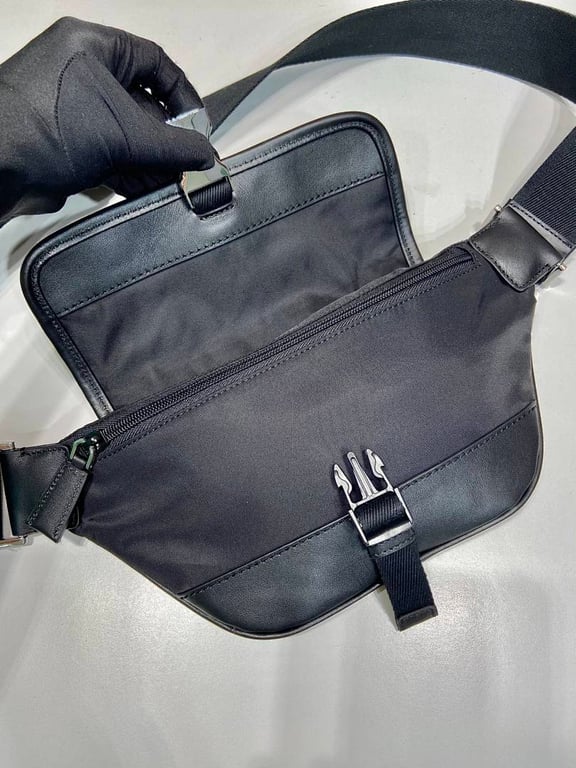 Prada 2VH176 Re-Nylon Belt Bag Black - 4