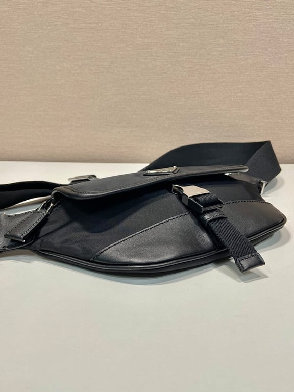 Prada 2VH176 Re-Nylon Belt Bag Black - 6