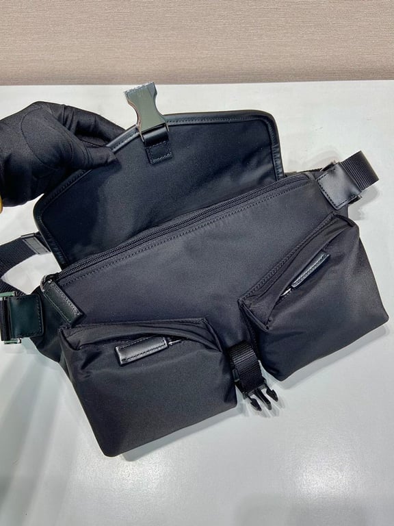Prada 2VH176 Re-Nylon Belt Bag Black - 5