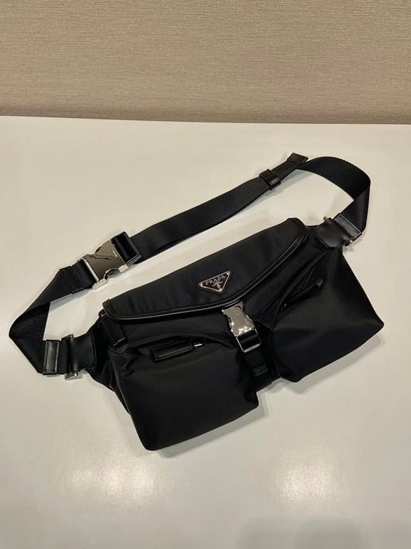 Prada 2VH176 Re-Nylon Belt Bag Black - 6