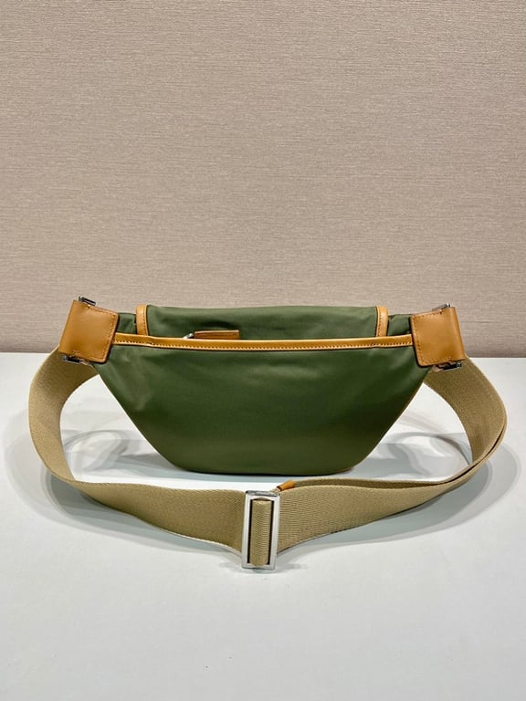 Prada 2VH176 Nylon and Leather Belt Bag Green - 7