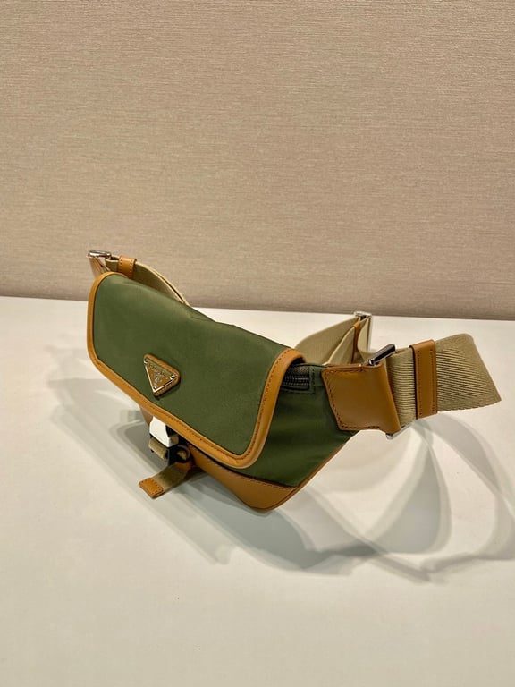 Prada 2VH176 Nylon and Leather Belt Bag Green - 8