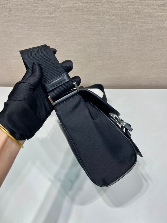 Prada 2VD066 Re-Nylon and Leather Messenger Bag - 5
