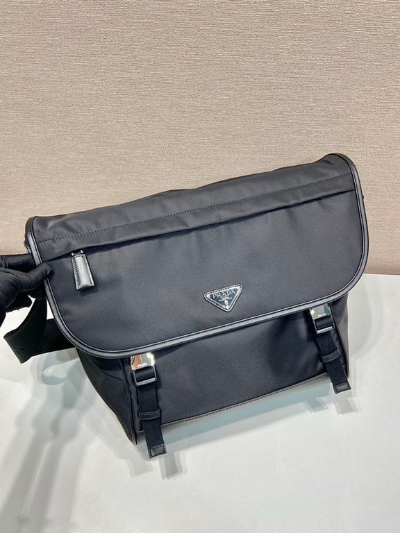 Prada Re-Nylon Large Messenger Bag 2VD052A Black - 8