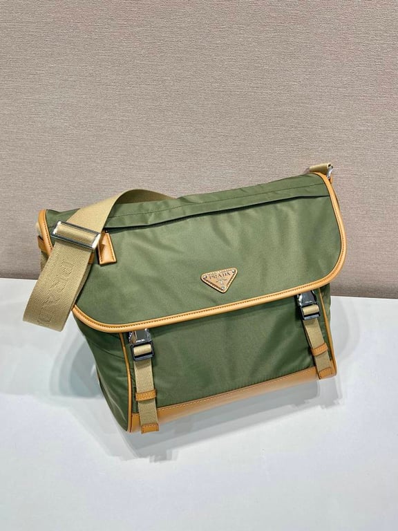 Prada Re-Nylon Messenger Bag 2VD052A Large Green - 9