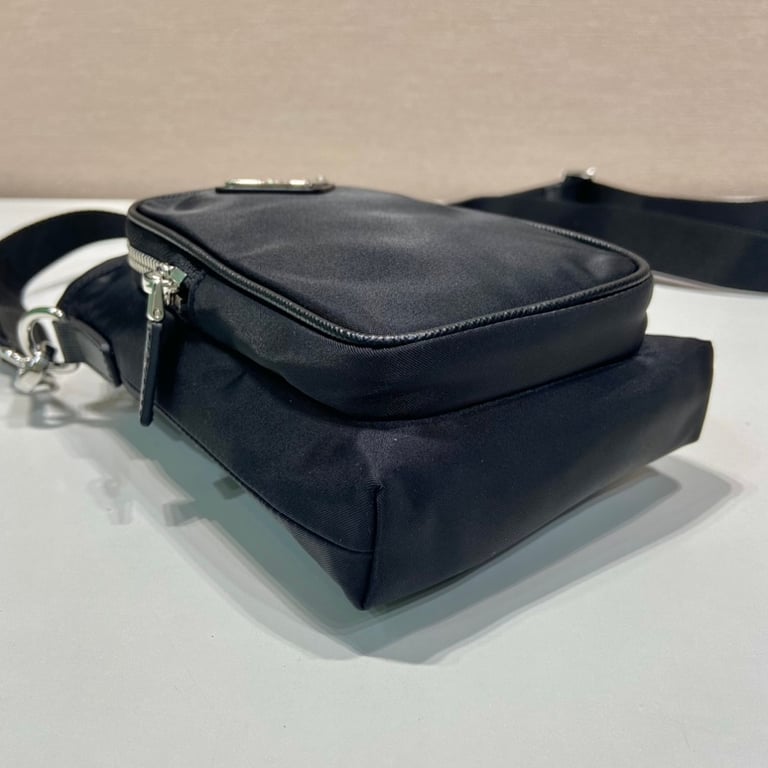 Prada Re-Nylon Smartphone Case Bag 2ZH155 Black - 6