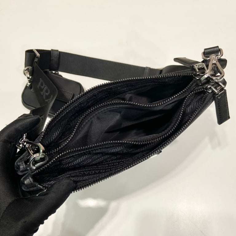 Prada 2VH120 Re-Nylon Crossbody Bag Black - 3