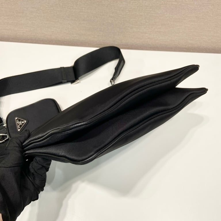 Prada 2VH120 Re-Nylon Crossbody Bag Black - 4