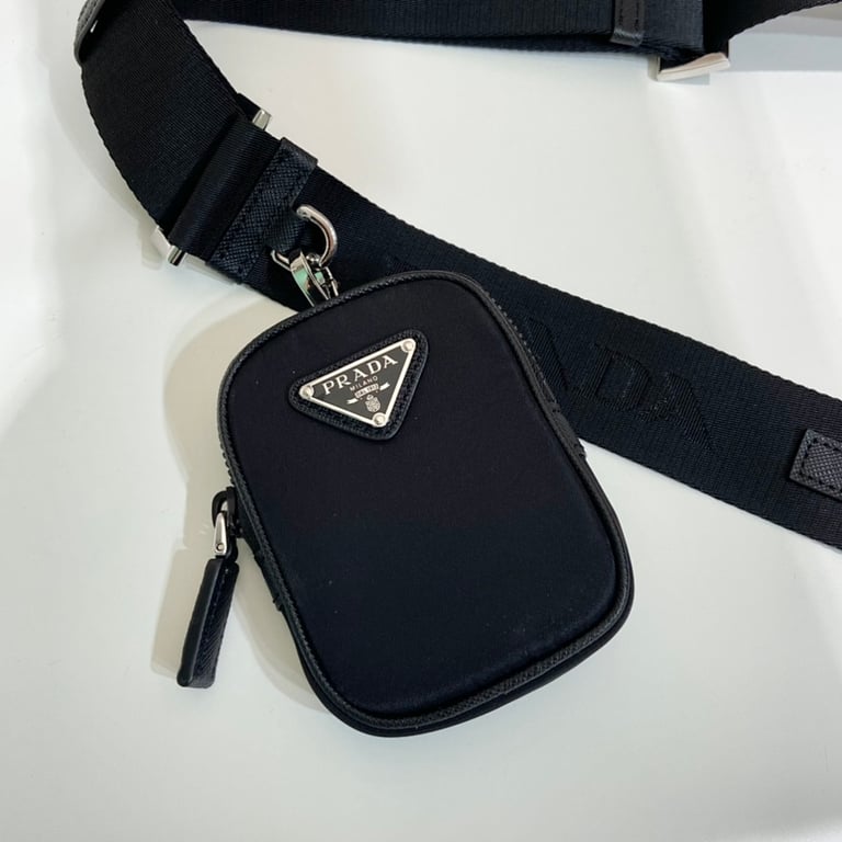 Prada 2VH120 Re-Nylon Crossbody Bag Black - 6