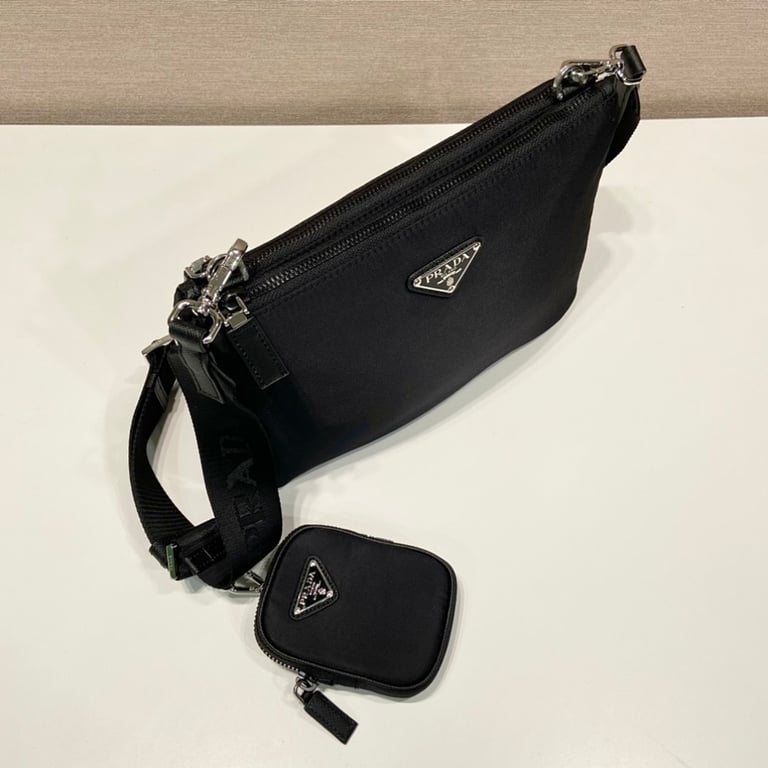 Prada 2VH120 Re-Nylon Crossbody Bag Black - 8