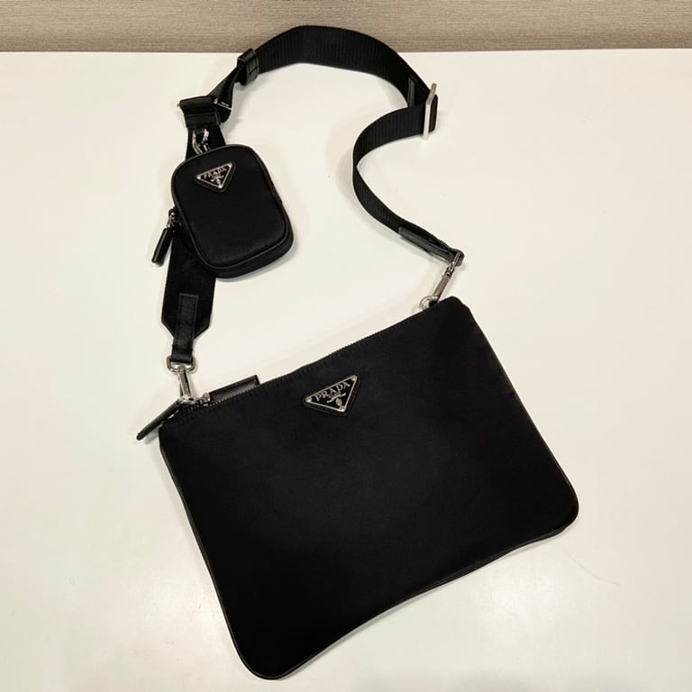 Prada 2VH120 Re-Nylon Crossbody Bag Black - 9