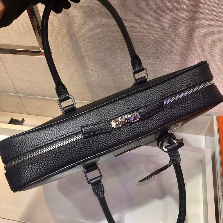 Prada 2VE011D Saffiano Leather Briefcase - 4