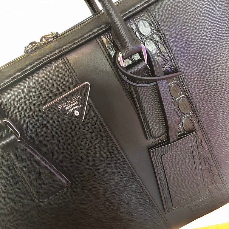 Prada 2VE011D Saffiano Leather Briefcase - 6
