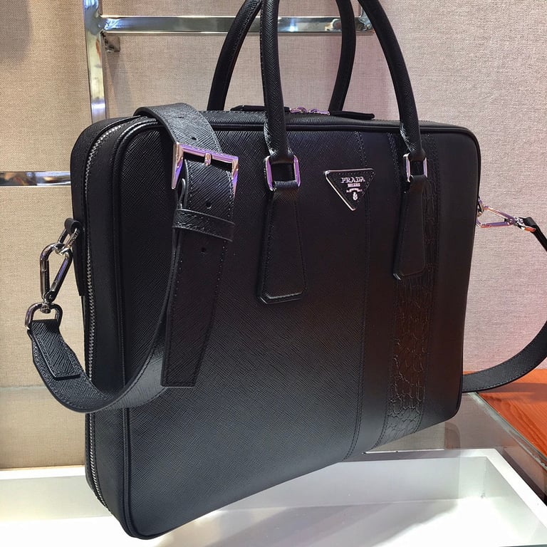 Prada 2VE011D Saffiano Leather Briefcase - 9
