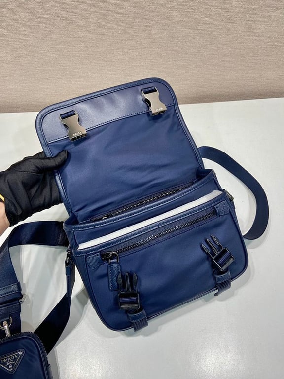 Prada 2VD034 Re-Nylon Messenger Bag Navy - 4