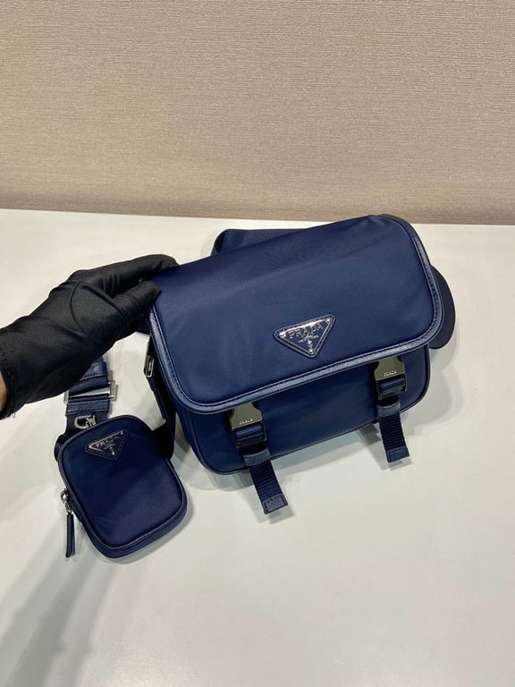 Prada 2VD034 Re-Nylon Messenger Bag Navy - 9