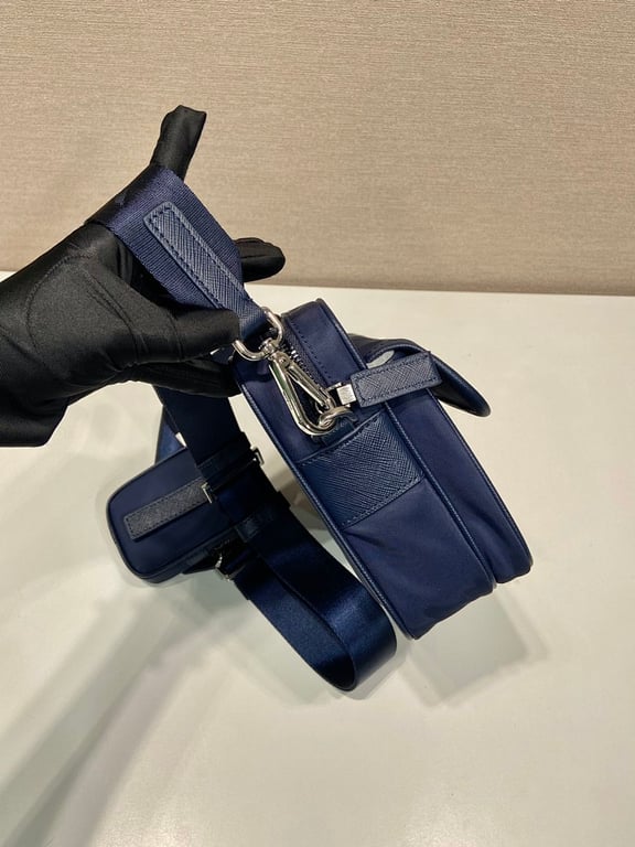 Prada 2VH133B Re-Nylon Messenger Bag Navy - 6