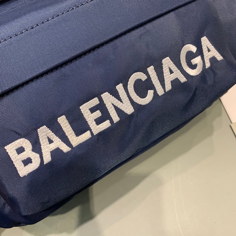 Balenciaga Wheel Belt Bag Navy Red - 5
