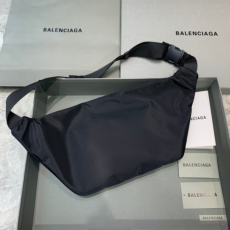 Balenciaga Wheel Belt Bag Black Blue Logo - 8