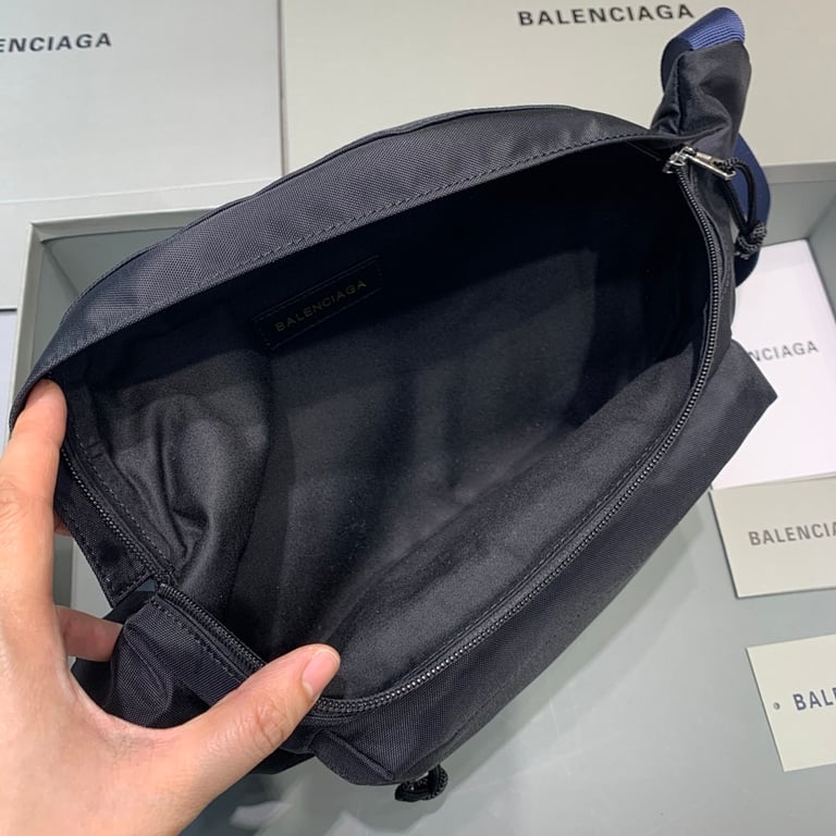 Balenciaga Wheel Belt Bag Black Blue - 3